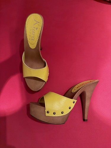 Kiara shoes sabot - sabot, gelb