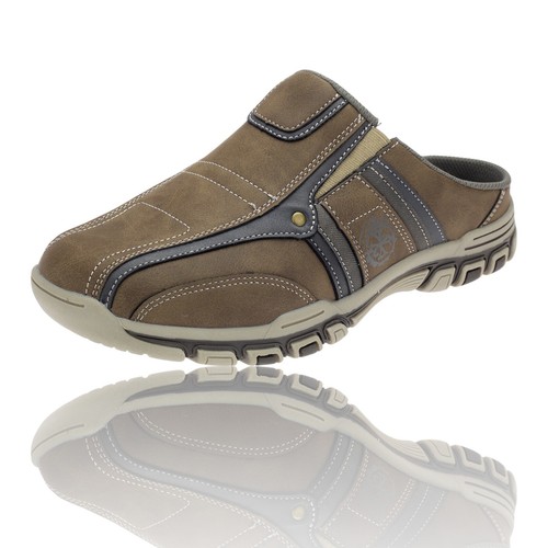 Herren slipper braun clogs - braun,