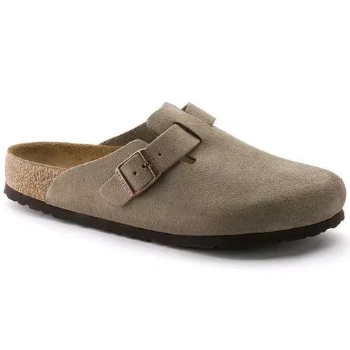 Birkenstock boston taupe clogs - birkenstock,