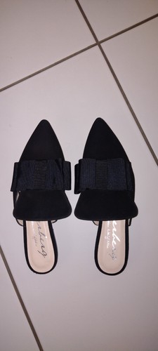 Damen slipper sabot schwarz - slipper,